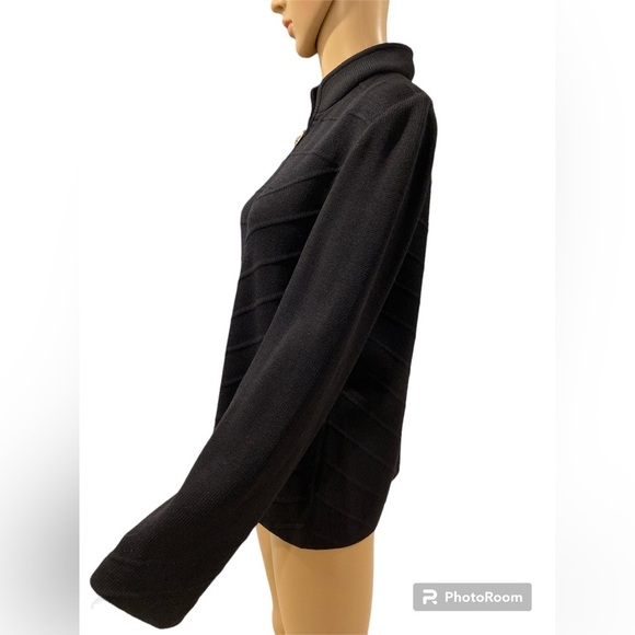 ST. JOHN COLLECTION KNIT ZIP UP CARDIGAN SIZE 10 - Picture 3 of 7